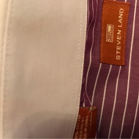 Steven Land French Cuffs Dress Shirt - Picture 13 of 17